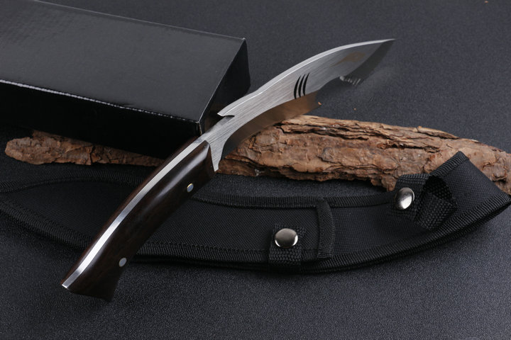 Big Shark 440 blade material straight tactical army knife machete UD405071